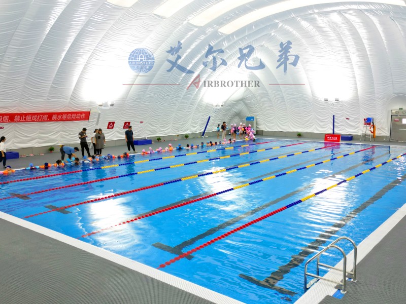 氣膜游泳館，恒溫富氧，游泳更舒適